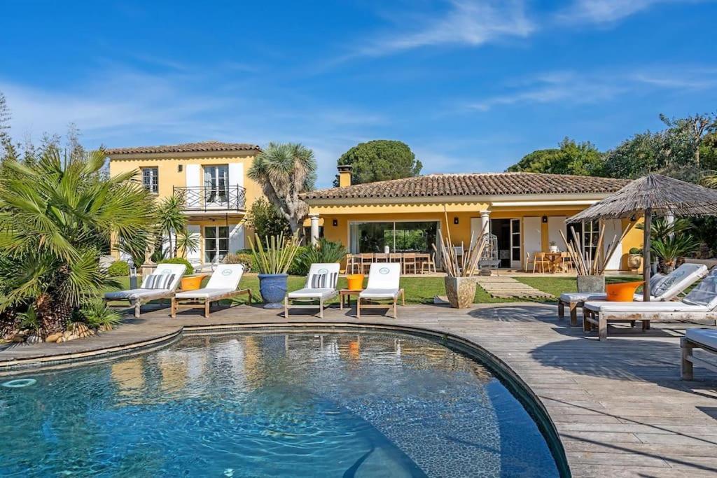 Grande Villa St-Tropez Area Avec Piscine Chauffee Gassin Extérieur photo