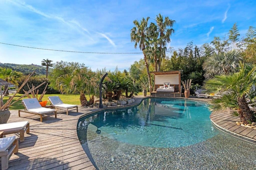 Grande Villa St-Tropez Area Avec Piscine Chauffee Gassin Extérieur photo